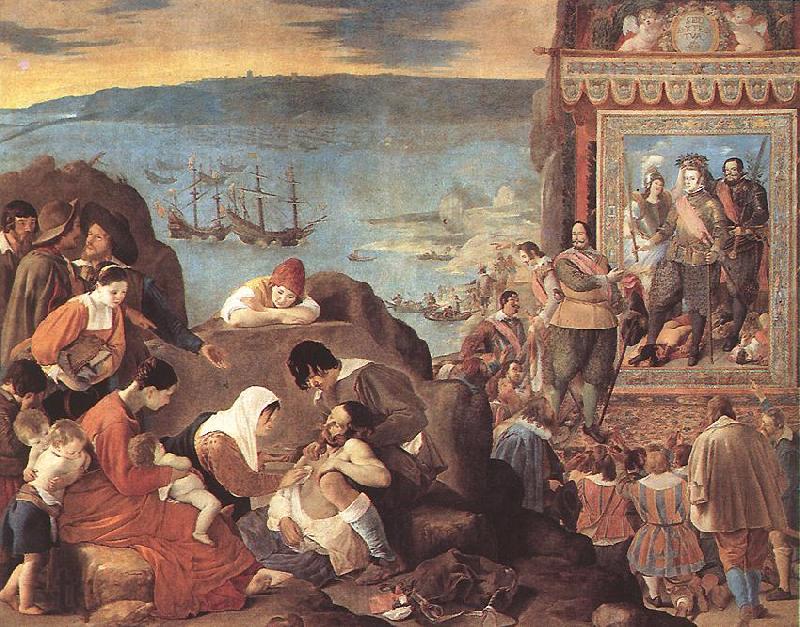 MAINO, Fray Juan Bautista The Recovery of Bahia in 1625 sg Spain oil painting art